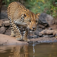 Obraz premium portrait of a leopard