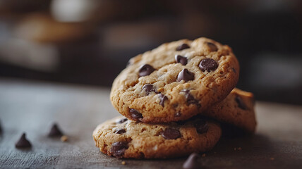 Celebrate National Cookie Day with a stack of tasty chocolate chip cookies!