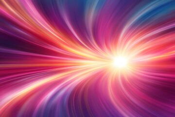 Obraz premium Vibrant warp speed light burst abstract background