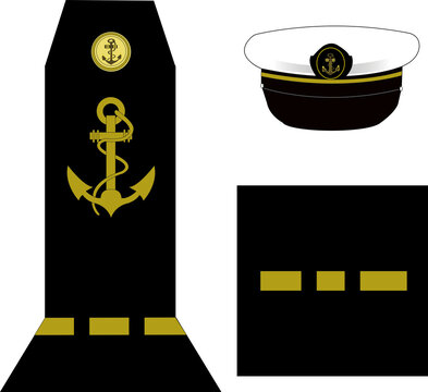 Galon de l'arm&eacute;e de la marine nationale fran&ccedil;aise: Officier subalterne, aspirant &eacute;l&egrave;ve de l'&eacute;cole navale	