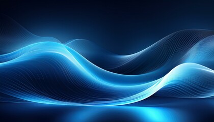 Colorful abstract wave technology background with blue light digital effect corporate concept. Technology digital Waves background banner background concept
