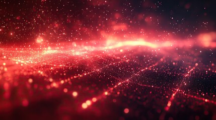 Obraz premium A digital abstract 3D background depicting network abilities and technological processes, with space for additional content.