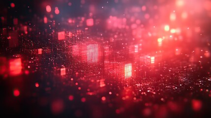 Obraz premium A digital abstract 3D background with space for additional information, based on modern design elements.