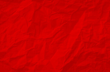 red crumpled paper