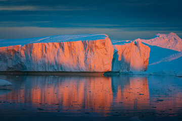 Disko Bay is a large bay on the western coast of Greenland. 