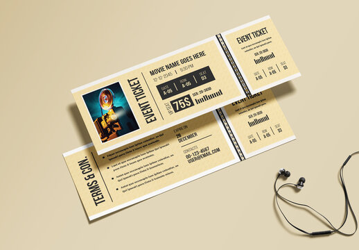 Event Ticket Layout
