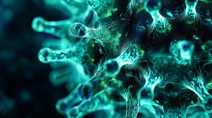 Abstract Microbe Close-up