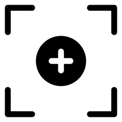 Obraz premium camera focus icon