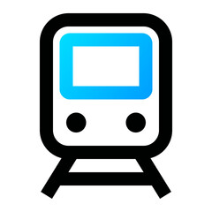 Train icon. train, railway, transportation, transport, travel, locomotive. Vector icon illustration