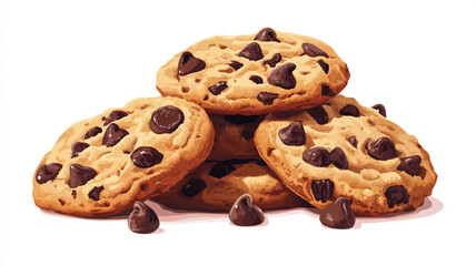 Celebrate National Cookie Day with a stack of freshly baked chocolate chip cookies