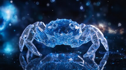 Crystal Crab in Cosmic Space