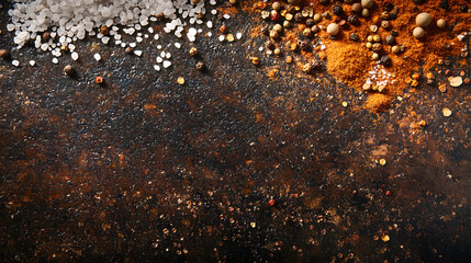 Rusty golden metal texture backdrop with grunge pattern