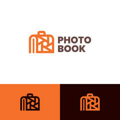 photo book logo vector