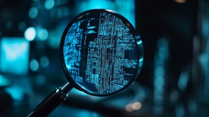 Magnifying Glass and Digital Data