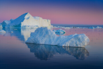 Disko Bay is a large bay on the western coast of Greenland. 