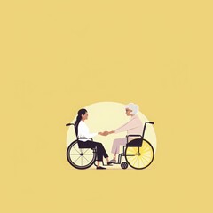adult care concept illustration 