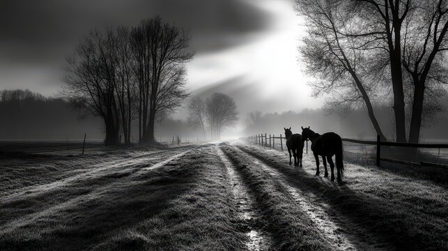 In the realm of black and white light, the emphasis is on contrasts and textures