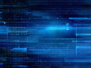 abstract blue background with numbers