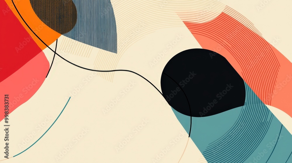 Poster minimalist lines: design an abstract background with a minimalist approach, featuring clean lines an