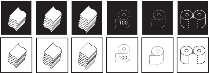 Printnapkin icon set