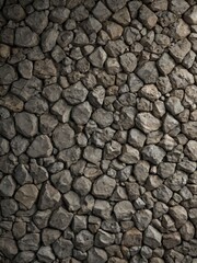 A wall made of large rocks