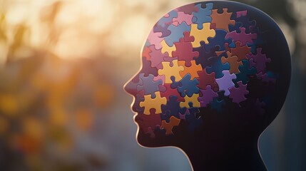 Puzzle Mind Concept
