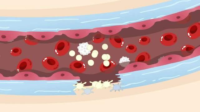 Tissue repair by platelets on body