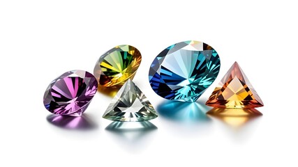 Fototapeta premium rainbow diamond gem