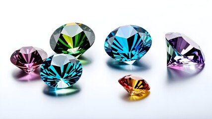 Fototapeta premium rainbow diamond gem