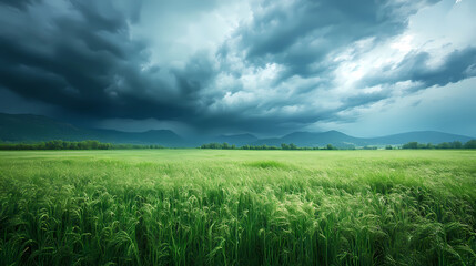 Obraz premium Cloudy storm in the sea before rain. Tornadoes above the sea. Monsoon season. Storm in the sea.Wonder of natural disaster.