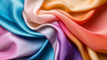 roll of cloth charmeuse fabric