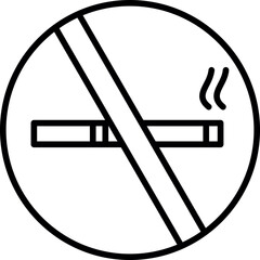 No Smoking Sign Icon