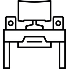 Gaming Desk Icon