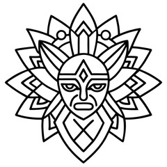 neo tribal art pattern
