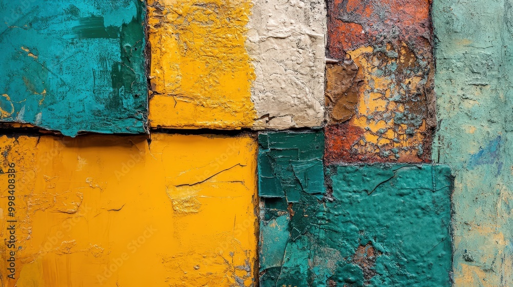 Poster textured layers: design an abstract background with textured layers, incorporating different materia