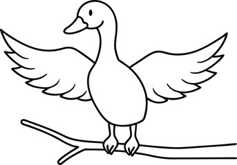 illustration of a duck