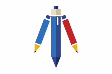 pencils isolated on white