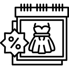 Discount On Clothes Icon