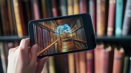 AR technology transforming traditional textbooks into interactive learning tools.