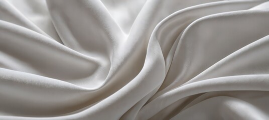 Obraz premium A white fabric with a pattern that is folded and rolled