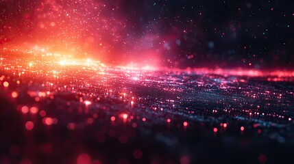 Obraz premium A metaverse-themed abstract technology banner featuring copy space for digital world concepts.