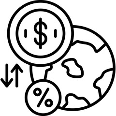 Interest Rate Ratio Icon