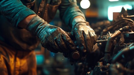 Skilled Mechanic at Work