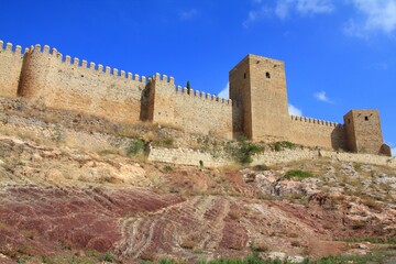 Naklejka premium Antequera Alcazaba castle in Spain. Spanish landmark in Andalusia region.