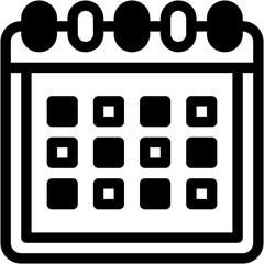 Vector Icon Calendar, Date, Schedule, Years, Time