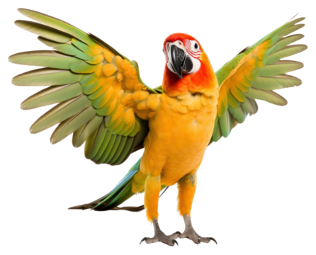 PNG Happy smiling parrot dancing animal bird white background.
