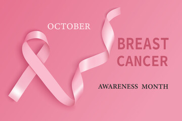 Breast cancer pink october ribbon awareness. Pink Ribbon. October is Cancer Awareness Month