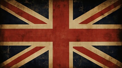 Fototapeta premium old vintage Great Britain flag