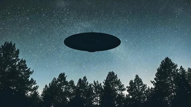 ufo in the night