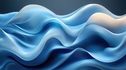 Obraz premium An abstract 3D liquid background conveys fluidity and modern technological design.